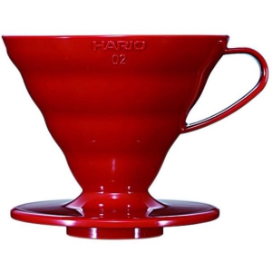 Hario V60-02 Dripper Kunststof - Rood