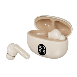 Zolveisa Aura B510 Bluetooth TWS Oordopjes – True Wireless Earbuds – LED Batterijdisplay – Beige