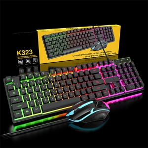Zolveisa K323 RGB Keyboard and Mouse Set – Wired USB – Backlit – QWERTY